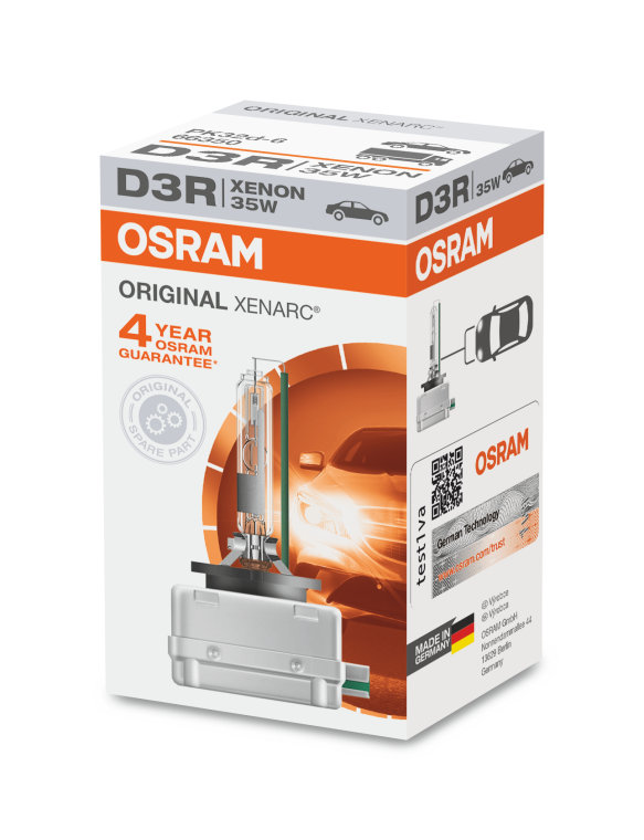 Автолампа D3R (35W) PK32d-6 XENARC ORIGINAL 4150K OSRAM O-66350  10212