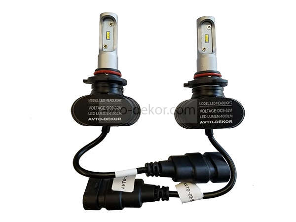 Светодиодные лампы головного света модель S1 HB4/9006 4000 Lumen CSP диоды Корея (к-т 2шт) AVTO-DEKOR  1026