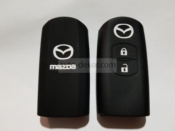 Чехол для ключа силиконовый MAZDA 2 кнопки  11743
