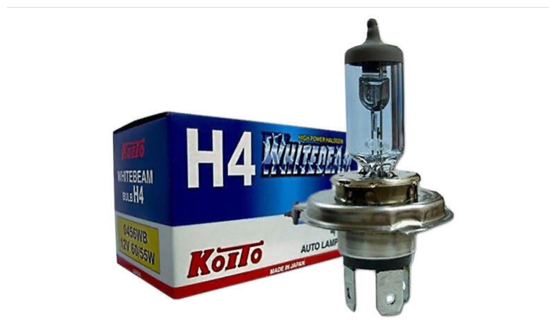 Автолампа H4 12V 60/55W (ярко белый)  Whitebeam 0456WB KOITO  12470