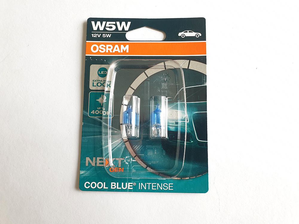 Автолампа W5W (W2.1*9.5d) COOL BLUE INTENSE 4000K NextGen12V OSRAM  O-2825CBN-2B блистер (2шт)   12845