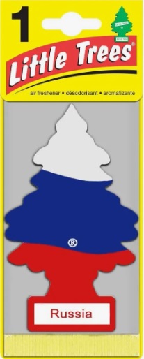 Ароматизатор Little Trees ёлочка (Russian Flag / Российский флаг Ваниль) U1P-19974-RUSS  13603