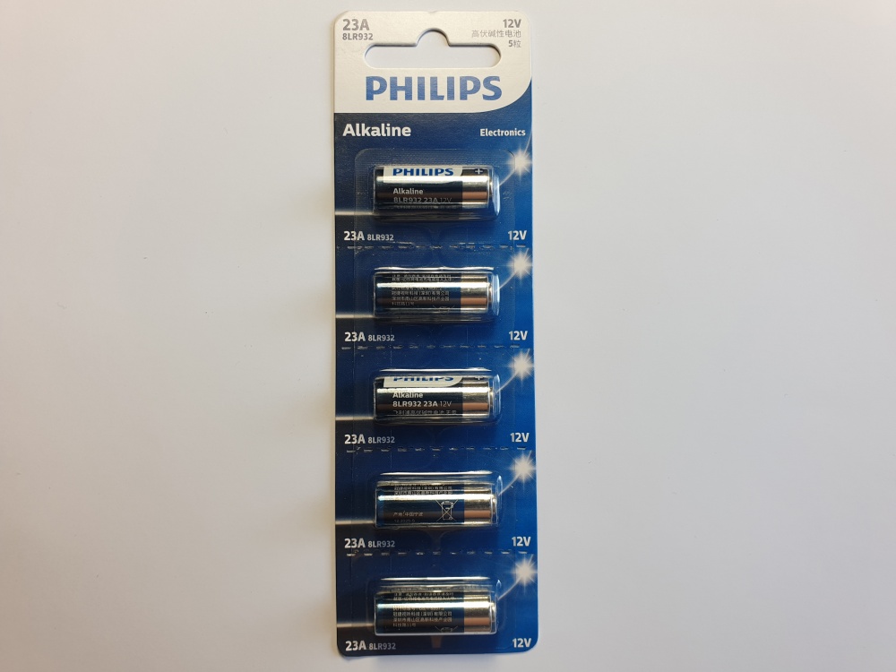 Батарейка Philips LR23A (5шт на блистере) 12V  14340