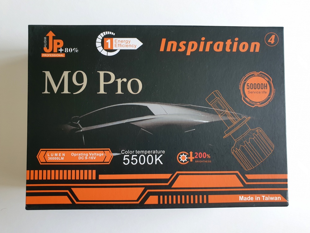 Светодиодные лампы головного света модель M9Pro H4 4300K, 3740Lm/85w/шт мощность под нагрузкой, с вентилятором (к-т 2шт) AVTO-DEKOR  15091, фото 7