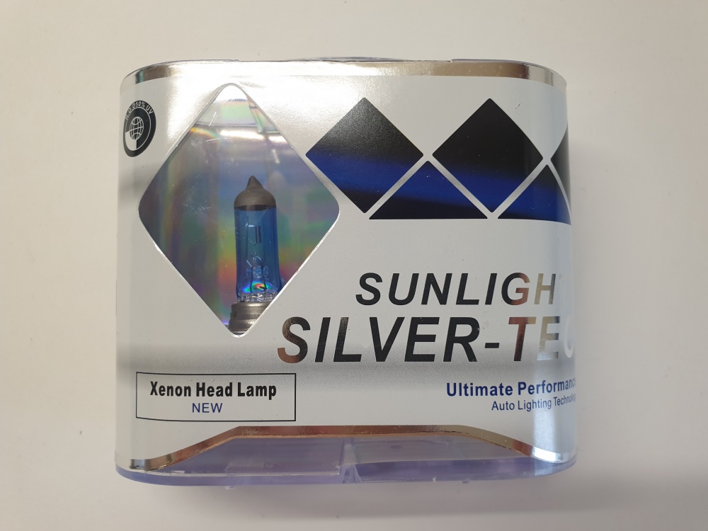 Автолампа SUNLIGHT Silver-TEC H7 55w +100% Cool blue (2шт.)  15302