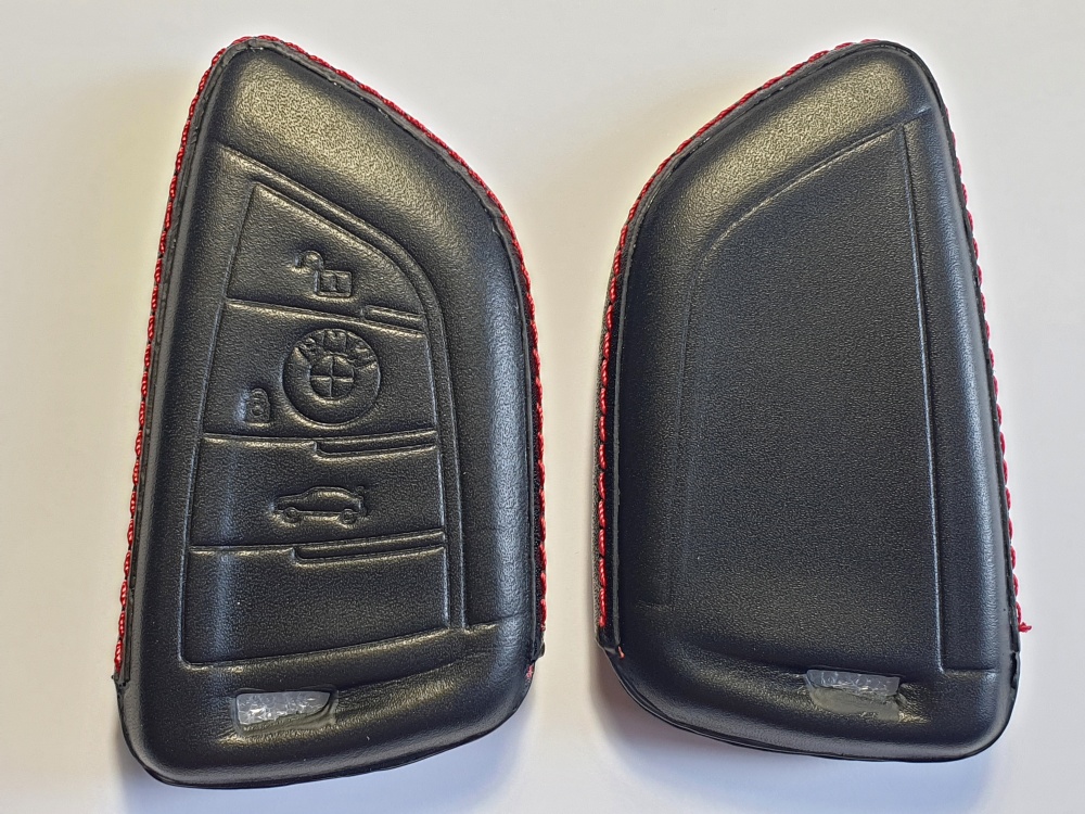 Чехол 4D для ключа BMW экокожа 2 кнопки  15972
