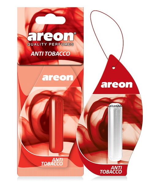 Ароматизатор AREON бумажный+гелевый LIQUID 5ml (Anti Tobacco) 16562