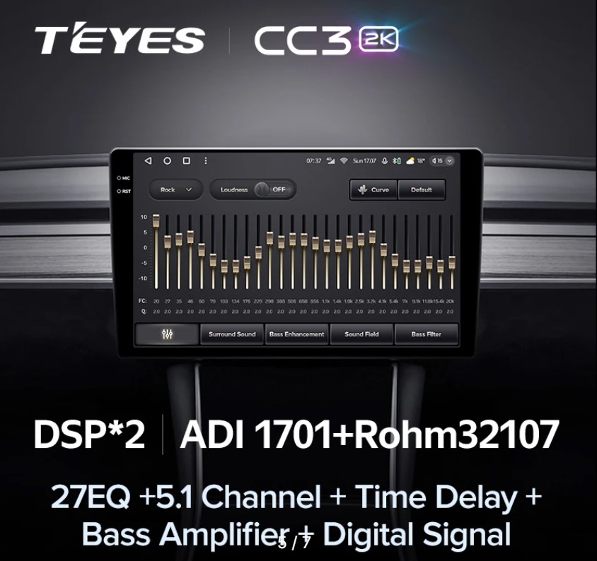 T'EYES CC3 2K 360 9,5 дюймов 6+128GB (8 Core) 4G Магнитола 16808, фото 2