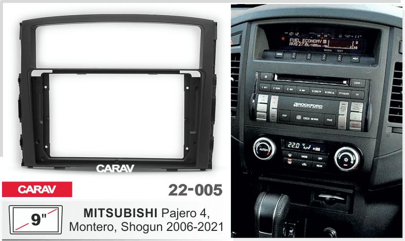 MITSUBISHI Pajero 4, Montero, Shogun 2006-2021, 9 Black  22005