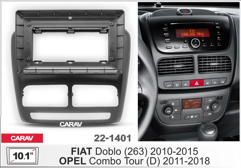 Купить 10.1-inch Рамка FIAT Doblo (263) 2010-15/OPEL Combo Tour (D) 20 221401 в интернет-магазине