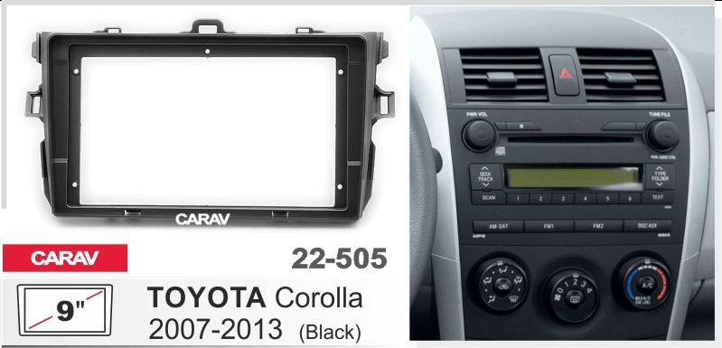 TOYOTA Corolla 2007-2013 Ver.1, 9 Black  22505 купить