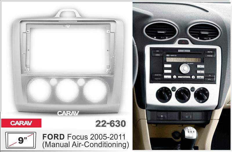 FORD Focus 2005-2011 Manual A/C, 9 Silver  22630