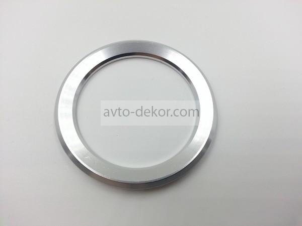 Облицовка эмблемы руля BMW D 45 мм серебро  3795