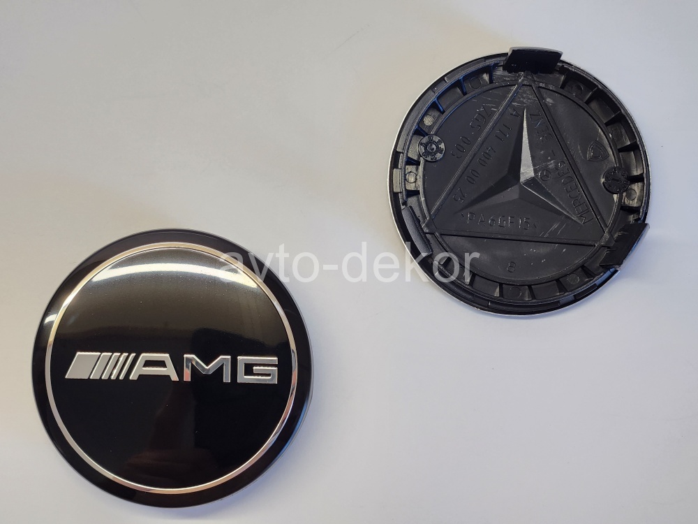 Колпачки на диски d 75мм AMG черный (MERCEDES) 4шт. к-т  4528