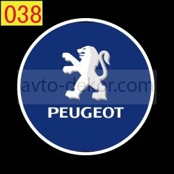 Вставка в подсветку двери PEUGEOT-038 синий  4727