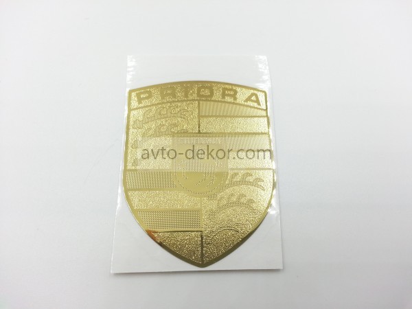 Наклейка металл PRIORA золото 40*50мм  5078