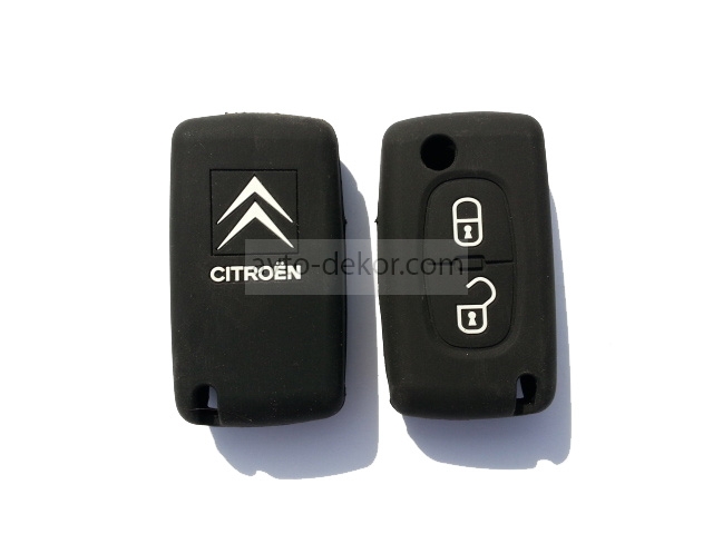 Чехол для ключа силиконовый CITROEN 2 кнопки  6165
