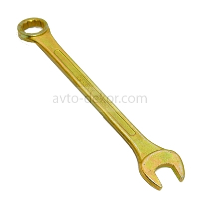 ЕРМАК Ключ рожково-накидной, 22мм, желтый цинк (5/100) 736065