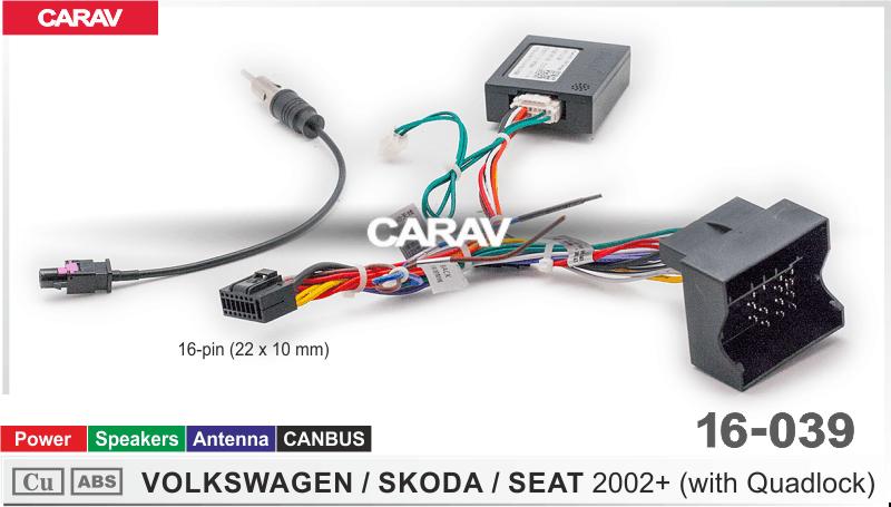 VOLKSWAGEN-SKODA-SEAT 2002+PQ/Power+Speakers+Antenna+CANBUS HiWorld  816039 купить