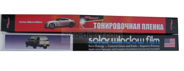 Пленка тонировочная 50см*3м super dark black 4шт. в упаковке  9470